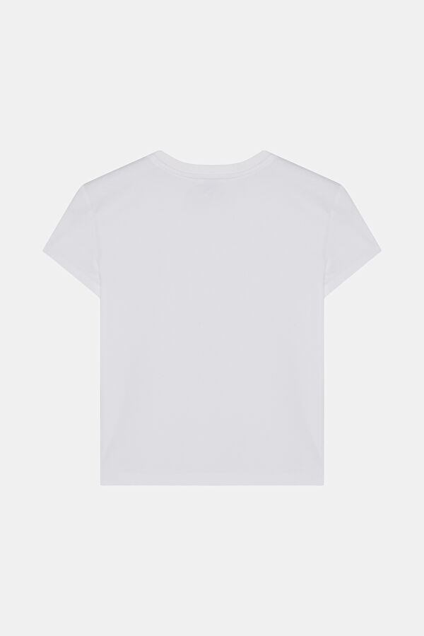 White Crew Neck Women's T-Shirt 6