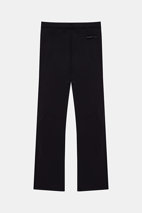 Black Wide Leg Women's Sports Pants 2