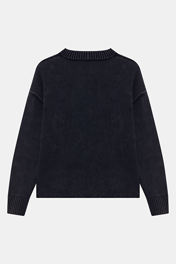 Navy Blue Women's Sweater 2