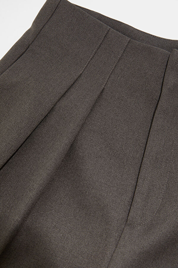 Grey Wide Leg Women's Trousers 3