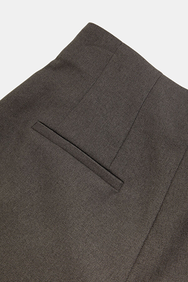 Grey Wide Leg Women's Trousers 4