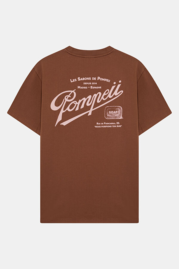 Relax Fit Coffee Crew Neck Printed Men's T-Shirt 2