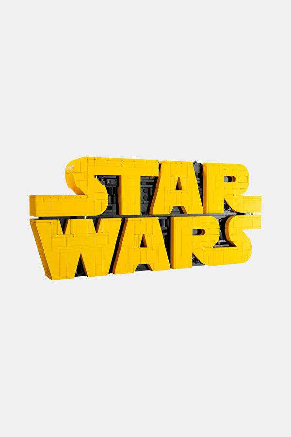 75407 Parçalarla Yapılan Star Wars Logosu Levhası