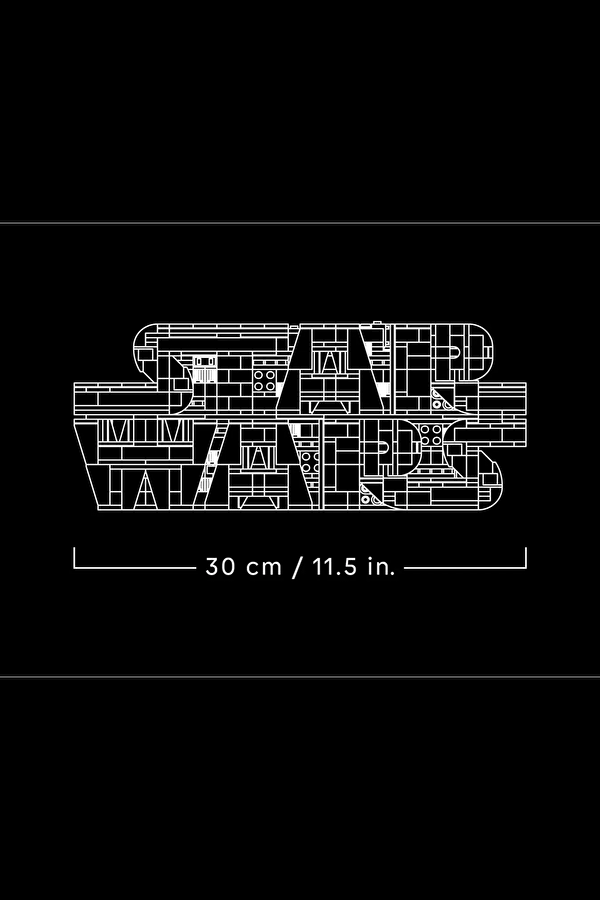 75407 Parçalarla Yapılan Star Wars Logosu Levhası 10