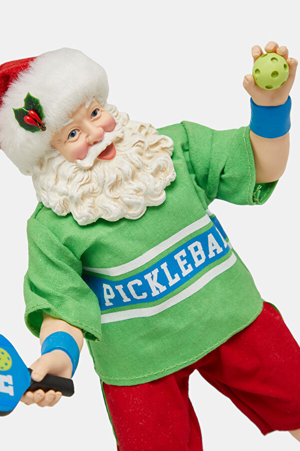 Fabriché Santa Playing Pickleball 10" 3