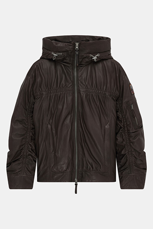 Gracia Coffee Leather Women's Jacket