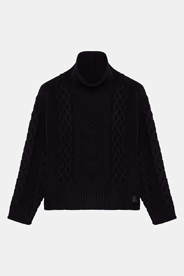Gypsy Black Wool Women's Sweater