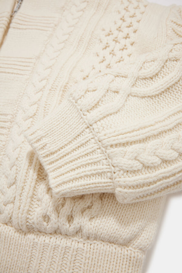 Nezuko Cream Double-Breasted Collar Women's Sweatshirt 5