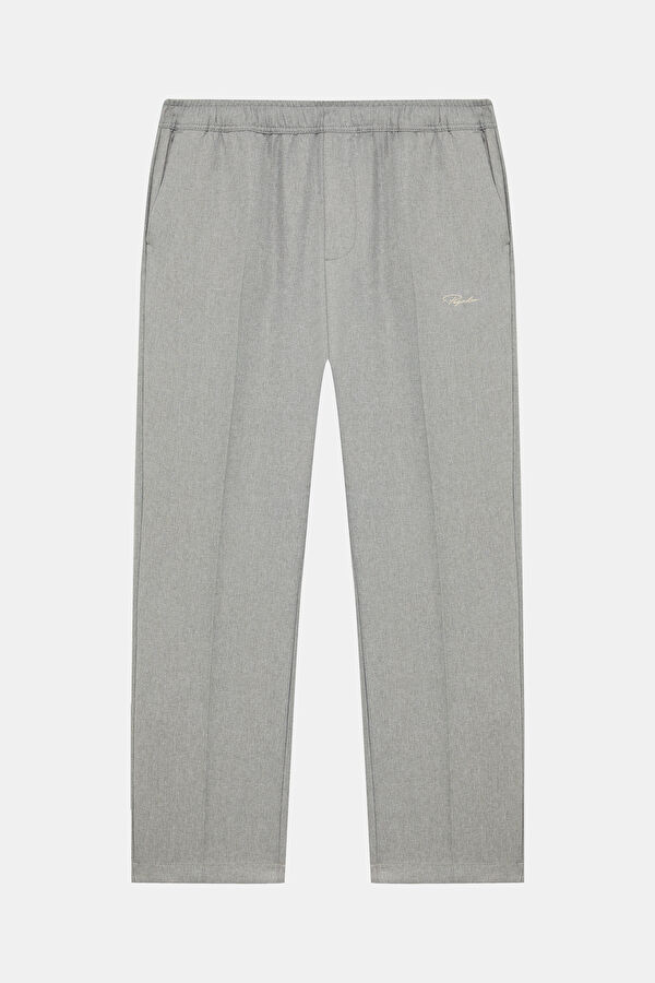 Relax Fit Grey Straight Men's Pants