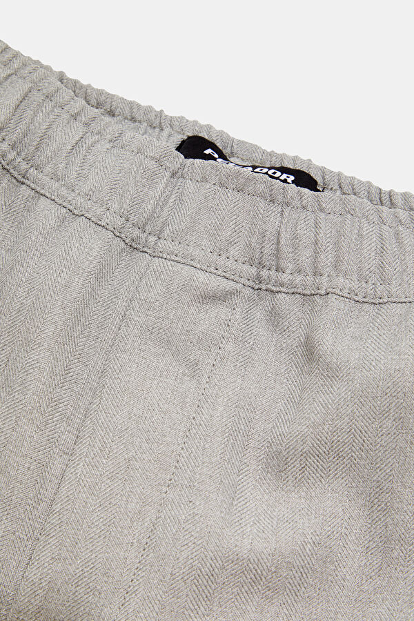 Relax Fit Grey Straight Men's Pants 4