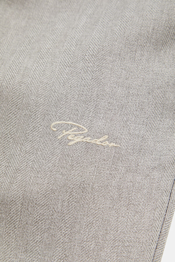 Relax Fit Grey Straight Men's Pants 5