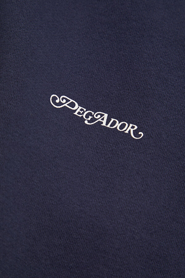 Lacivert Relax Kalıp Kapuşonlu Erkek Sweatshirt 4