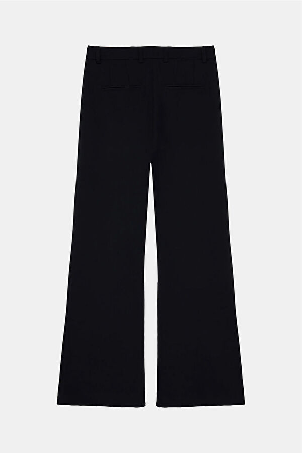 Siyah Wide Leg Kadın Pantolon 2