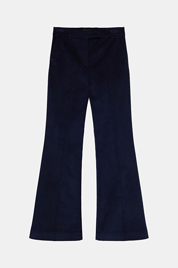 Lacivert Wide Leg Kadın Pantolon