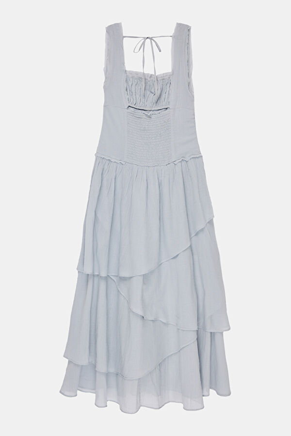 Light Blue Midi Women's Dress 2