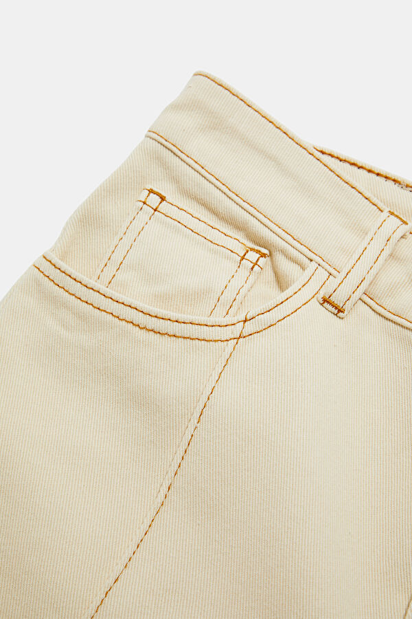 Bej Wide Leg Kadın Pantolon 7