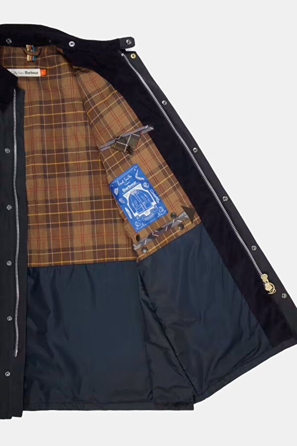 X Paul Smith OS Bedale Wax Lacivert Erkek Mont 2