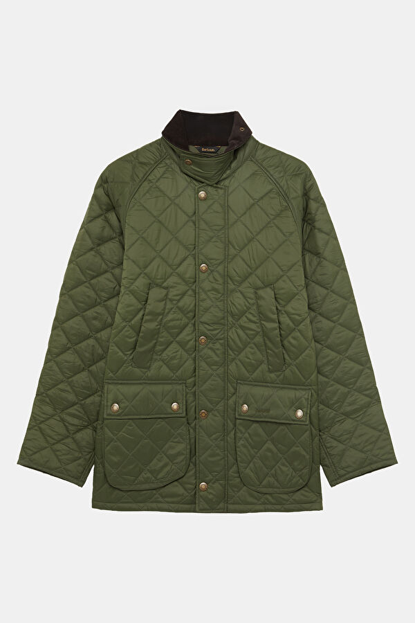 Essential Bedale Quilted Khaki Zip-Up Men's Jacket