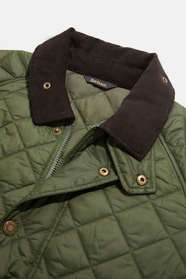 Essential Bedale Quilted Khaki Zip-Up Men's Jacket 3