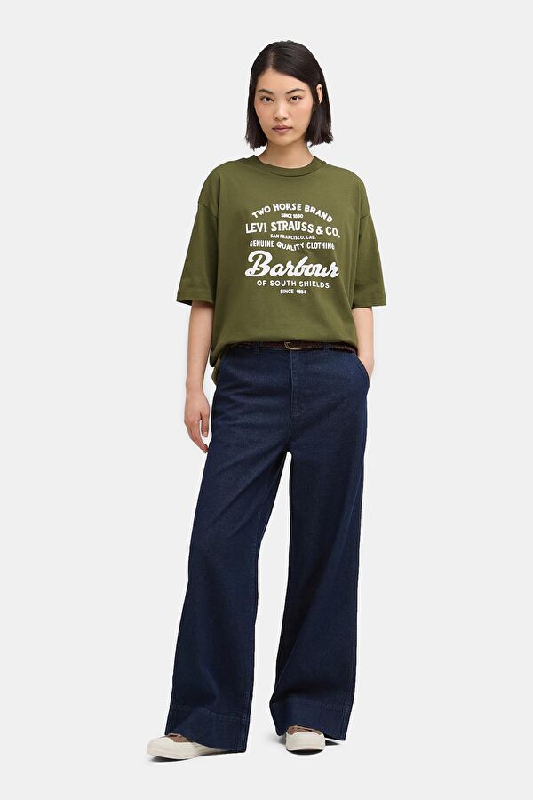 X Levi's Graphic Khaki Crew Neck Print Men's T-Shirt 9