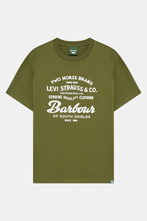 X Levi's Graphic Khaki Crew Neck Print Men's T-Shirt