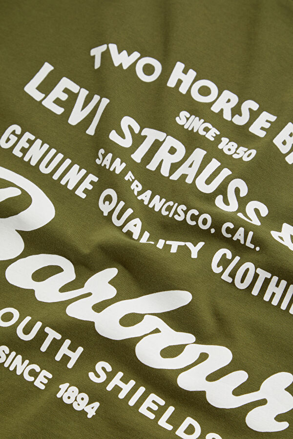 X Levi's Graphic Khaki Crew Neck Print Men's T-Shirt 6