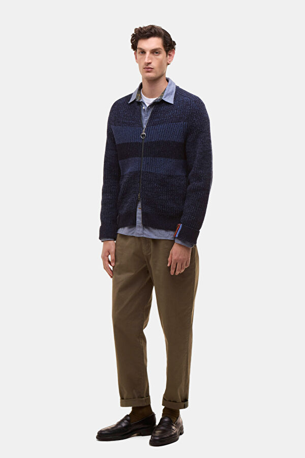 X Paul Smith Lacivert Çizgili Erkek Hırka 5