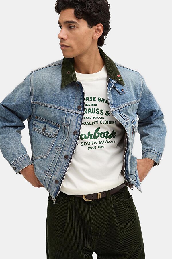 X Levi's Type 2 Denim Açık Mavi Düğmeli Erkek Ceket 2