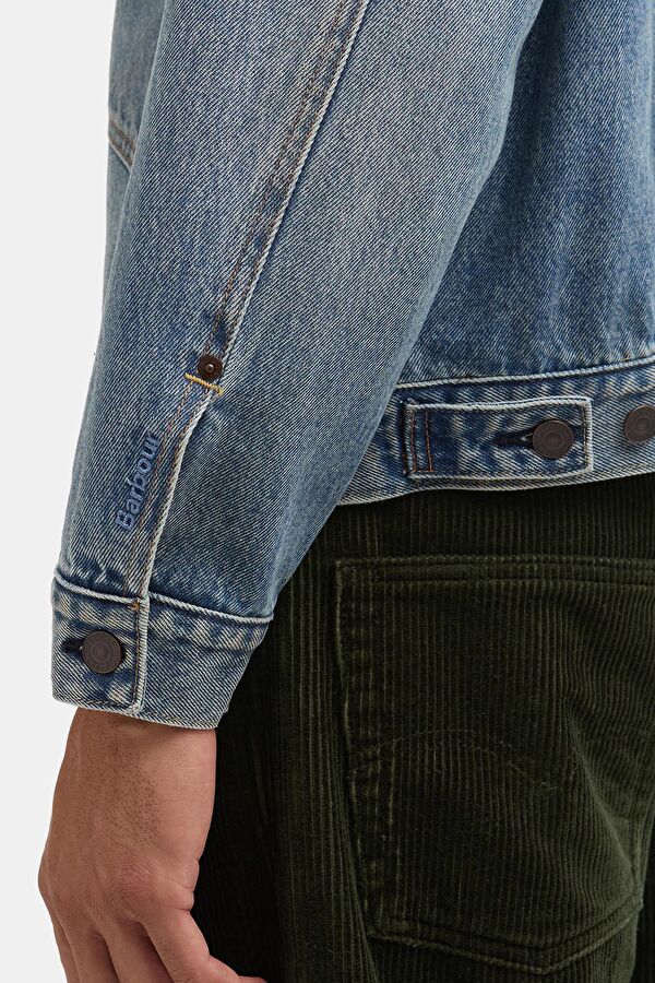 X Levi's Type 2 Denim Açık Mavi Düğmeli Erkek Ceket 6