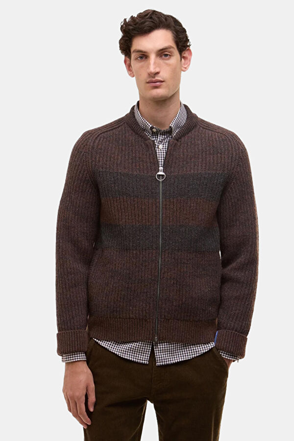 X Paul Smith Kiremit Çizgili Erkek Hırka 3