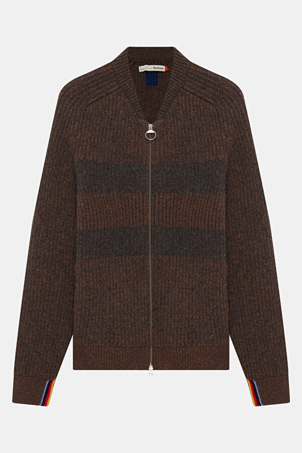 X Paul Smith Kiremit Çizgili Erkek Hırka