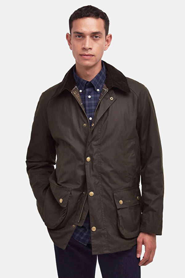 Ashby Wax Olive Green Men's Jacket 5