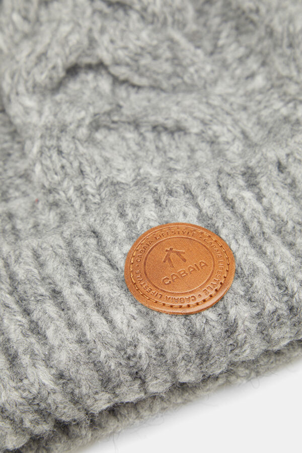 Gri Polyester Akrilik Bere 4