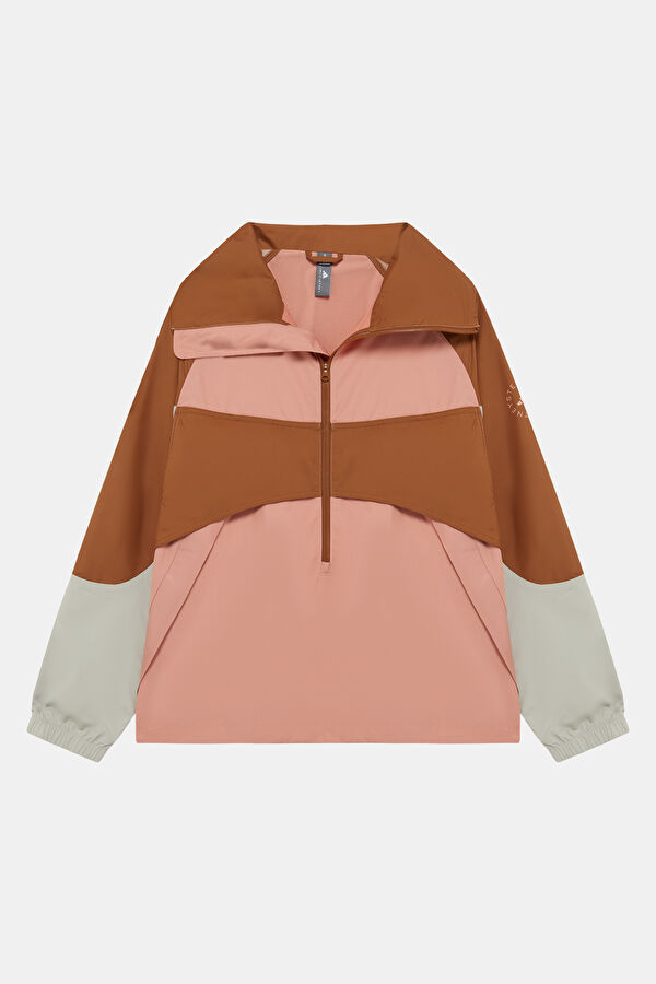 Kahve Relax Kalıp Dik Yaka Kadın Sweatshirt 4