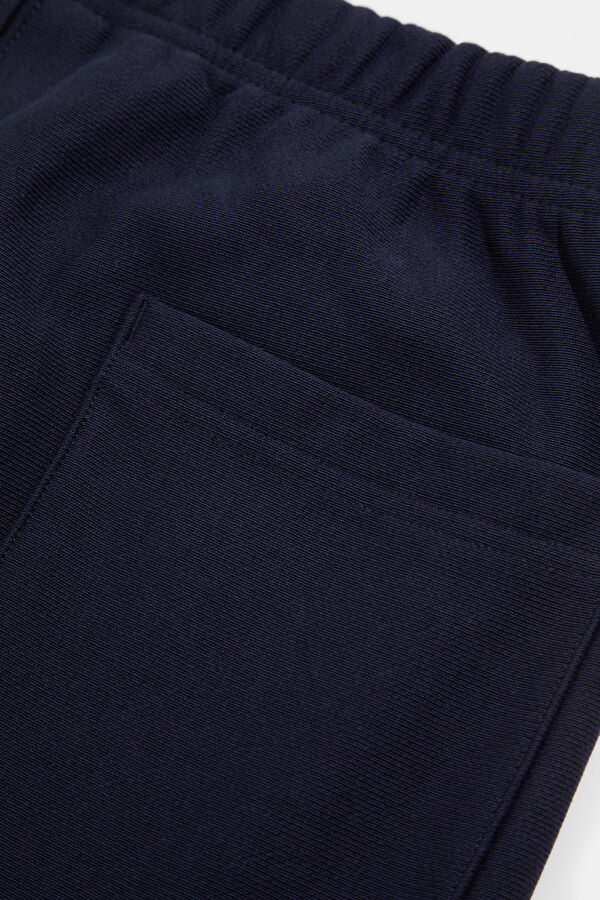 Relax Fit Navy Blue Men's Sport Pants 5