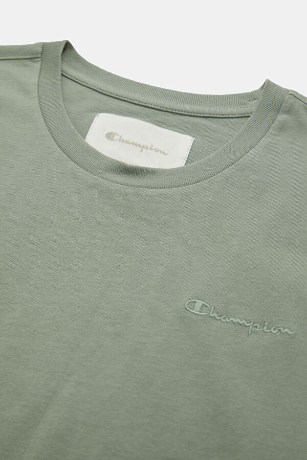 Relax Fit Green Crew Neck Men's T-Shirt 2