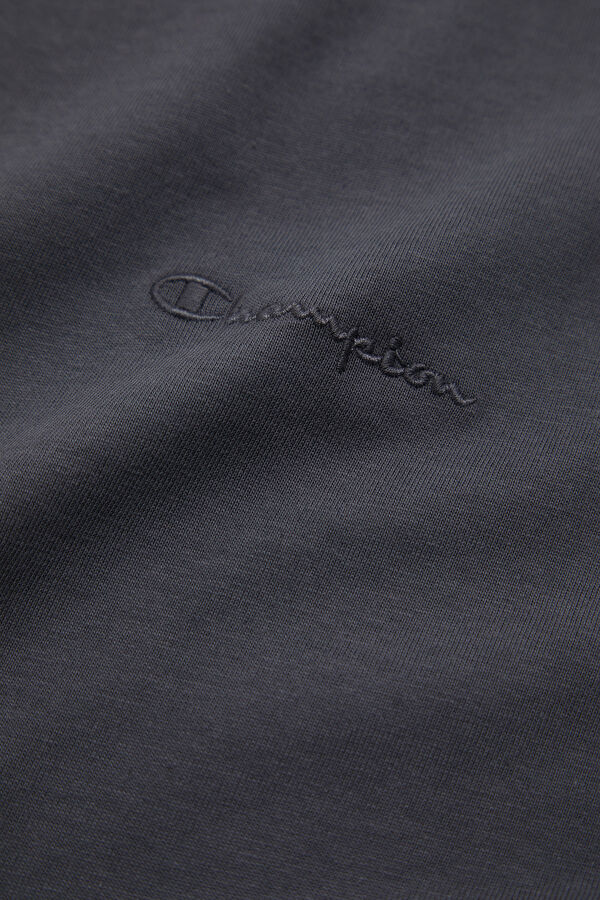 Relax Kalıp Antrasit Bisiklet Yaka Erkek T-Shirt 4