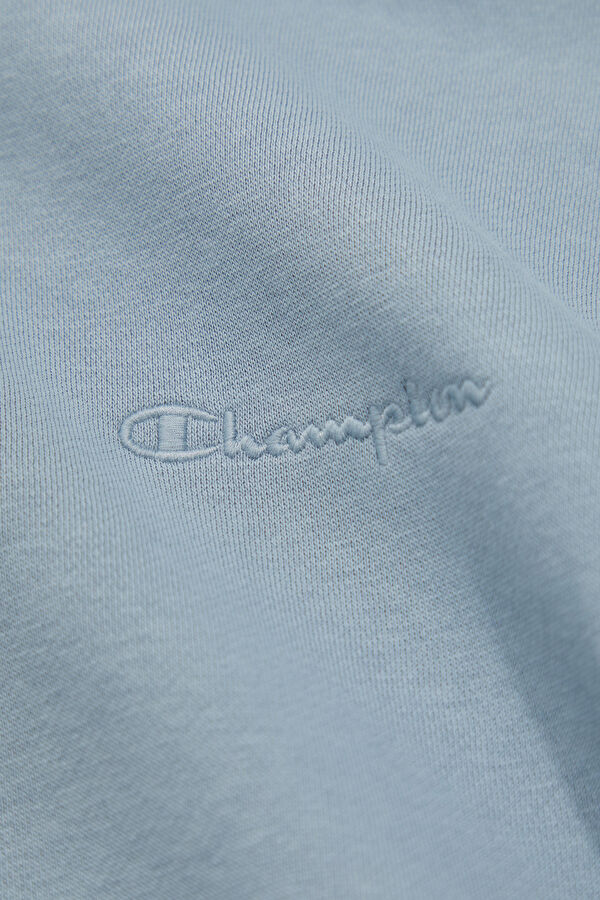 Açık Mavi Relax Kalıp Kapuşonlu Erkek Sweatshirt 4