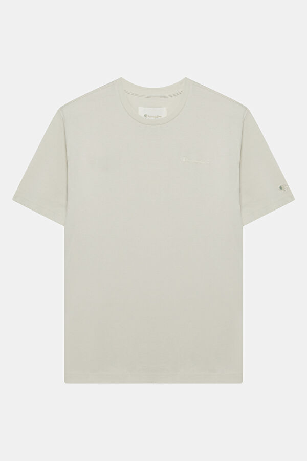 Relax Fit Cream Crew Neck Men's T-Shirt