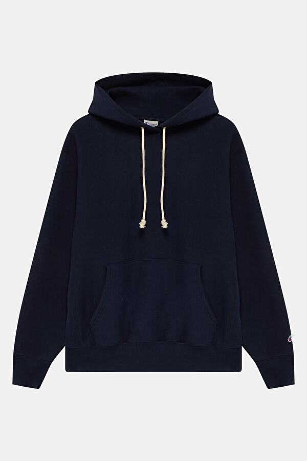 Lacivert Relax Kalıp Kapuşonlu Erkek Sweatshirt 4
