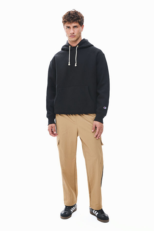 Lacivert Relax Kalıp Kapuşonlu Erkek Sweatshirt 3