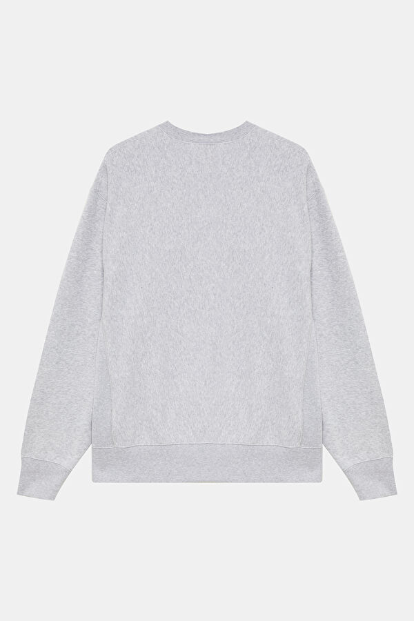 Grey Relax Fit Crew Neck Men's Sweatshirt 2