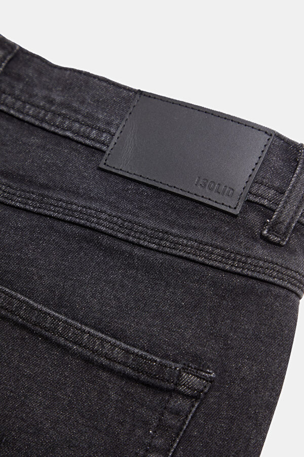 Gri Straight Pamuk Elastan Erkek Jean Pantolon 7