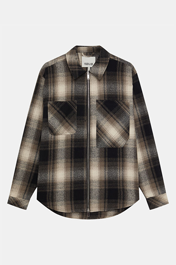 Men's Brown Buttoned Jacket