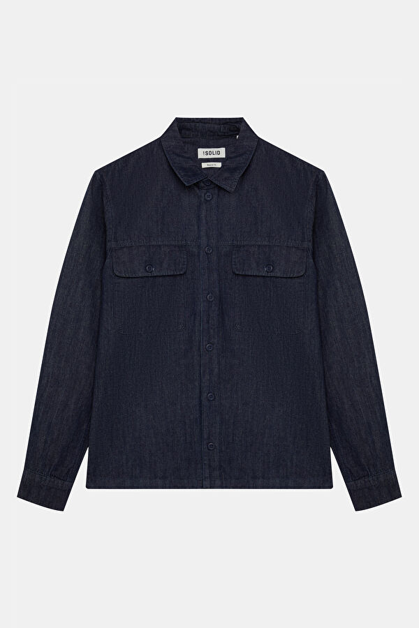 Navy Blue Men's Shirt