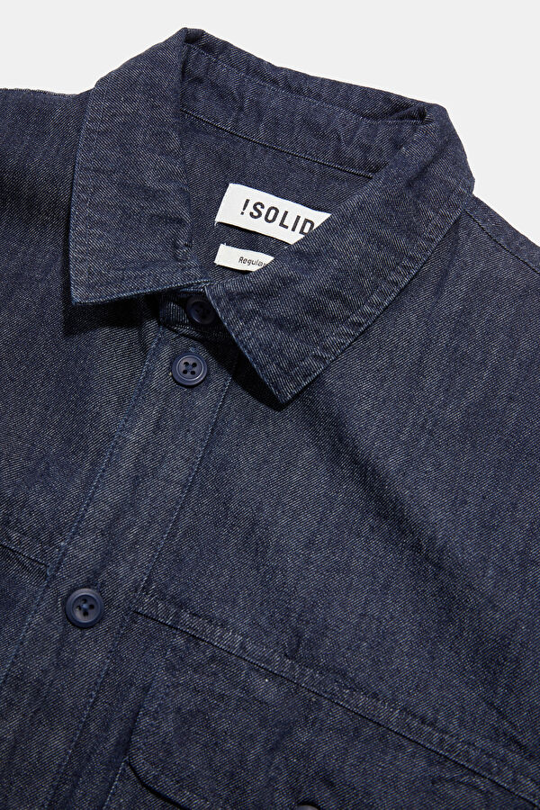 Navy Blue Men's Shirt 3