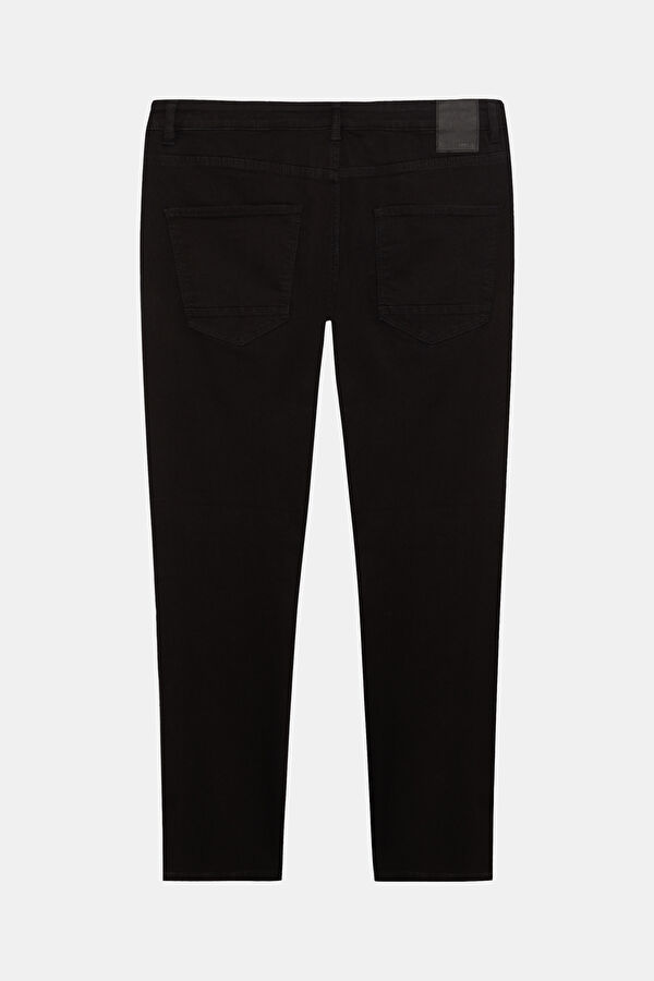 Black Slim Fit Cotton Elastane Men's Jeans 2