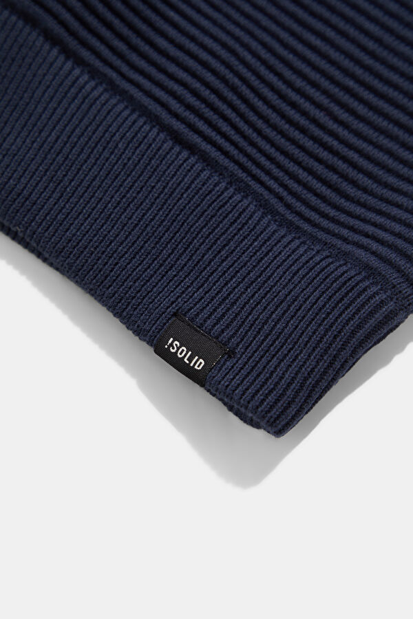 Blue Knit Men's Sweater 5