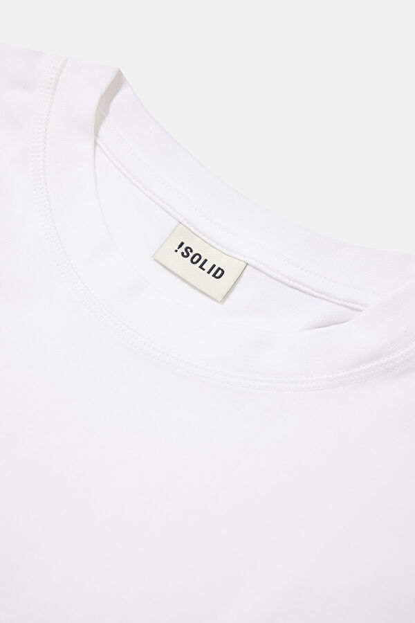 Relaxed Fit White Crew Neck Men's T-Shirt 3