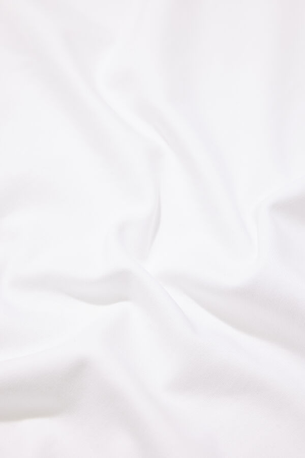 Relaxed Fit White Crew Neck Men's T-Shirt 4